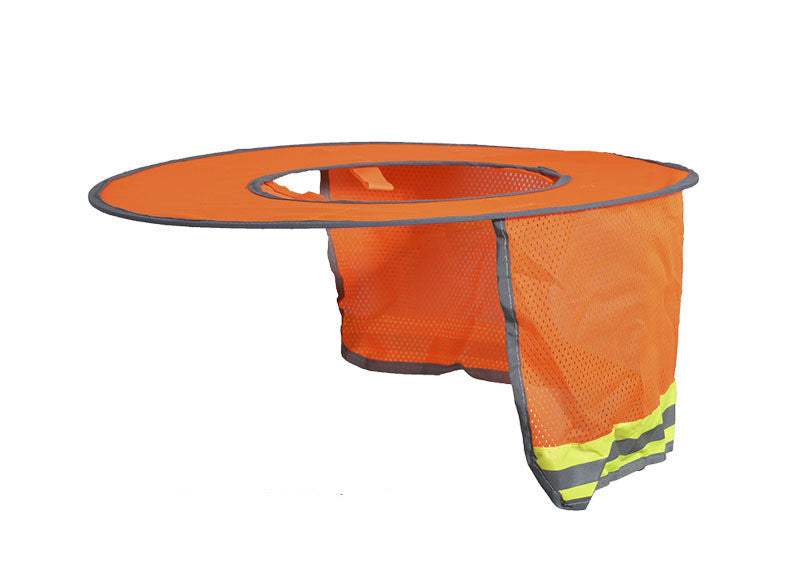 Hard Hat Sun Shade Neck Shield Sun Protection With Reflective Strip And High Visible Mesh.