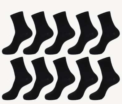 Plain Color Sweat-absorbent Deodorant Cotton Socks