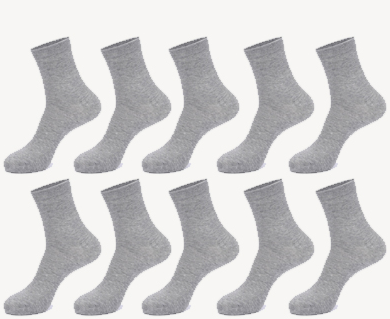 Plain Color Sweat-absorbent Deodorant Cotton Socks