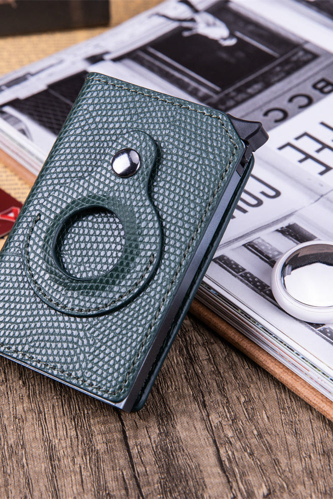 RFID Men's Wallet Leather Wallet Air Tag