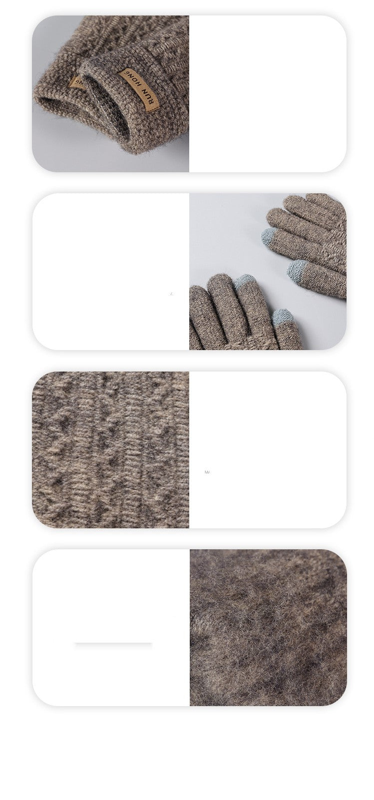 Cold Protection Thick Touch Screen Fleece-lined Gloves