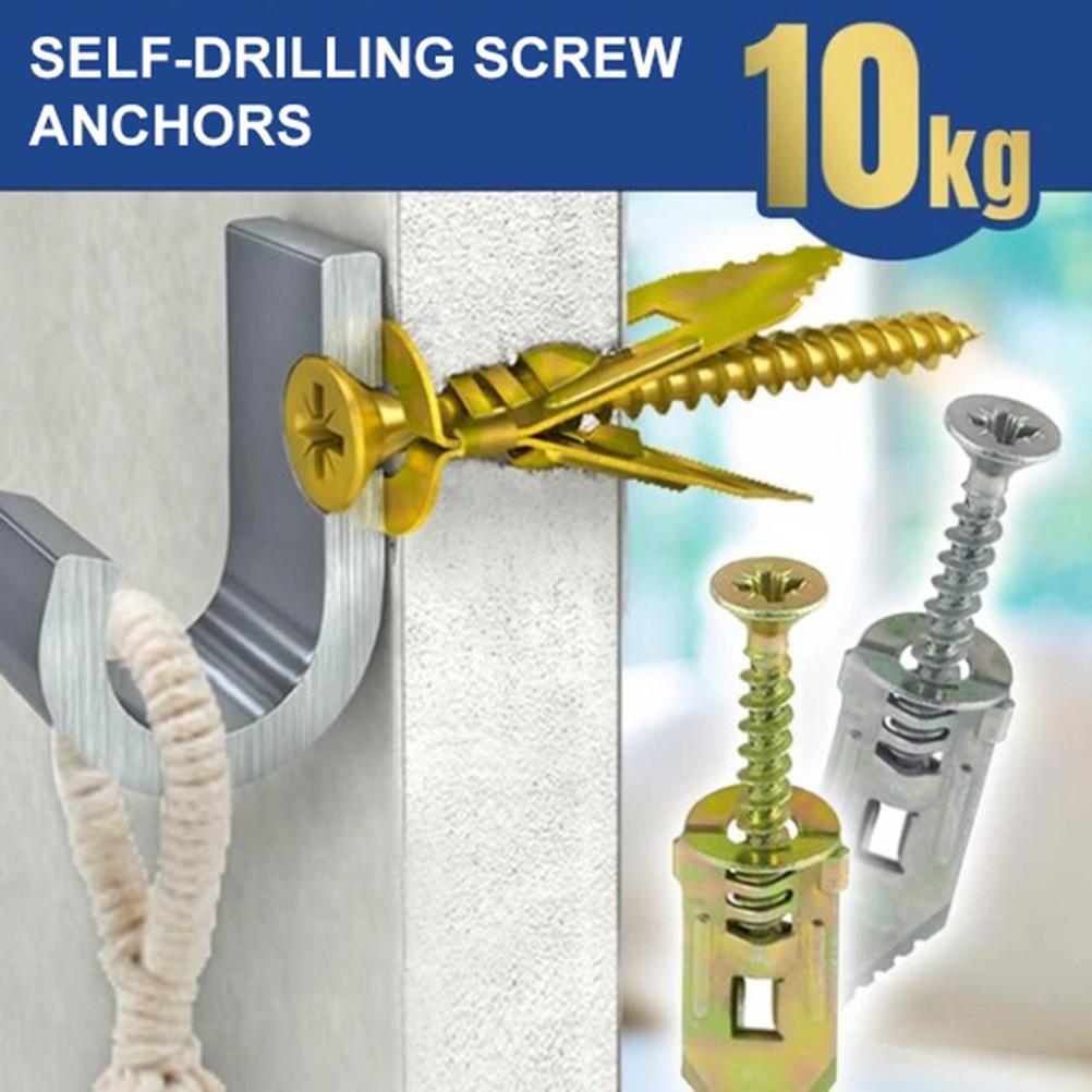 10 Pack of Self Drilling Anchors Screws for Drywall