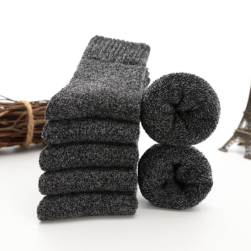 Tube Floor Parallel Line Towel Socks