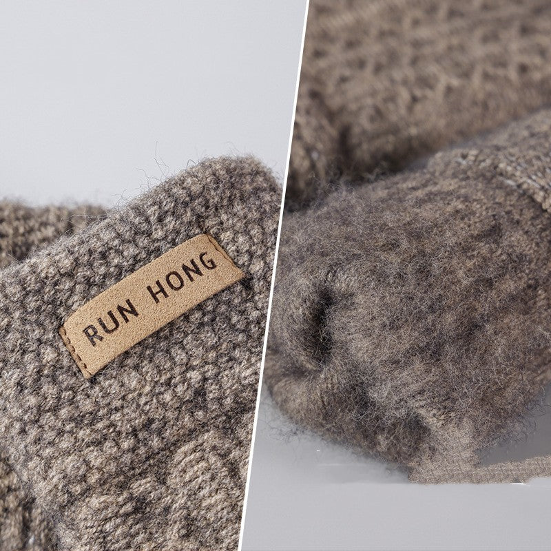 Cold Protection Thick Touch Screen Fleece-lined Gloves