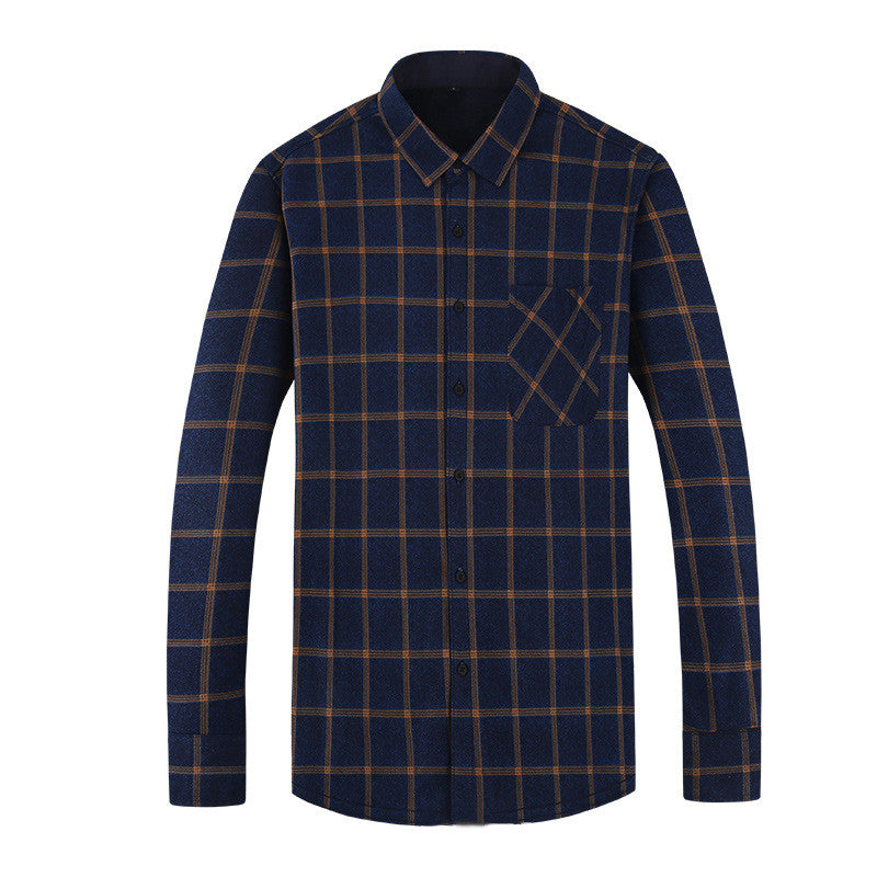 Wool Leisure Warm Plaid Shirt Jacket
