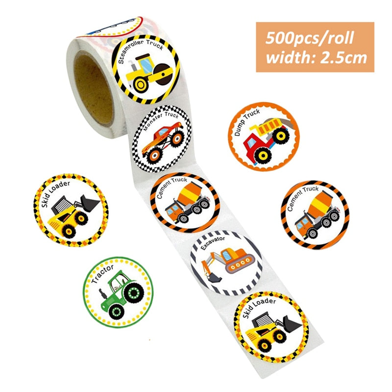 Excavator Cupcake Topper / Construction Tractor Cake Topper / Table Decor Birthday Party / Party Supplies