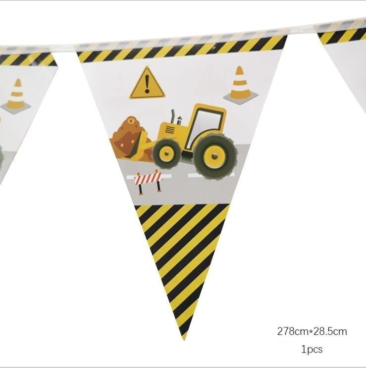 Excavator Cupcake Topper / Construction Tractor Cake Topper / Table Decor Birthday Party / Party Supplies