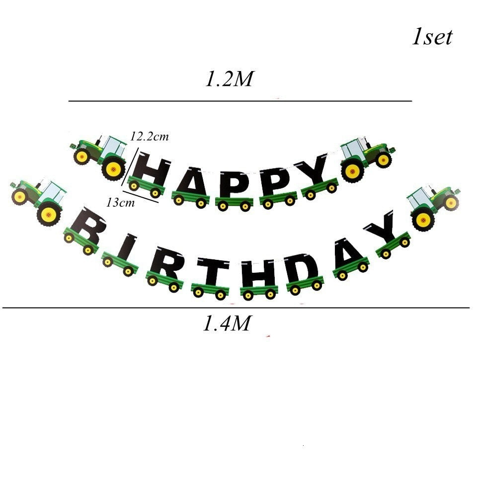 Excavator Cupcake Topper / Construction Tractor Cake Topper / Table Decor Birthday Party / Party Supplies