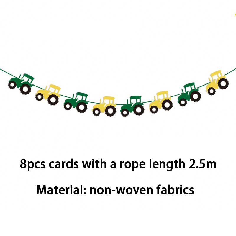 Construction Equipment Decorations / Disposable Tableware Set / Cupcake Toppers / Banners, Balloons