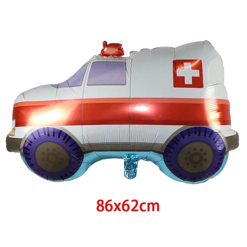 Construction Equipment Decorations / Disposable Tableware Set / Cupcake Toppers / Banners, Balloons