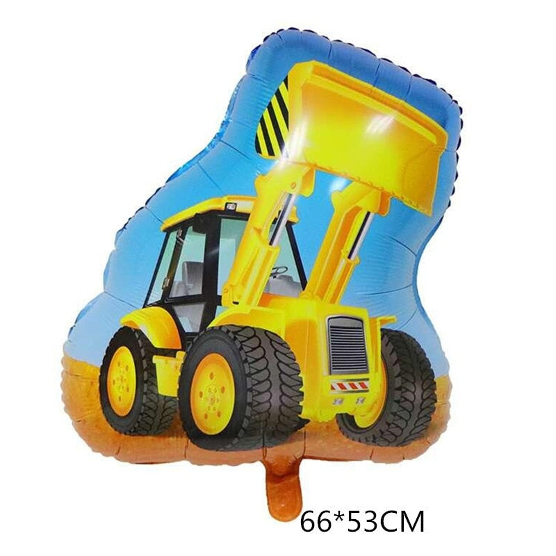 Excavator Cupcake Topper / Construction Tractor Cake Topper / Table Decor Birthday Party / Party Supplies