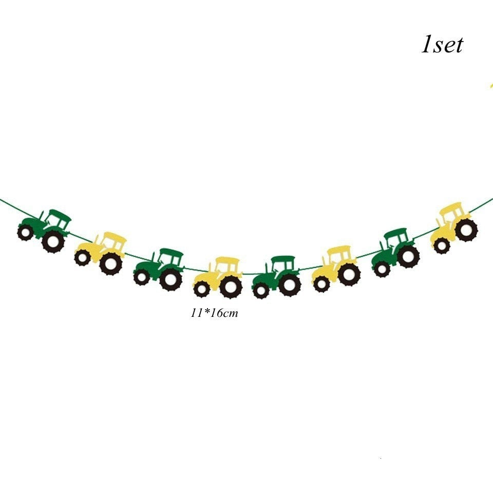 Excavator Cupcake Topper / Construction Tractor Cake Topper / Table Decor Birthday Party / Party Supplies