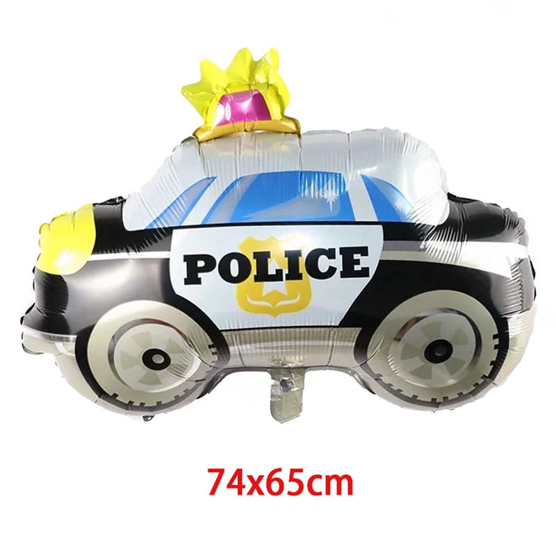 Construction Equipment Decorations / Disposable Tableware Set / Cupcake Toppers / Banners, Balloons