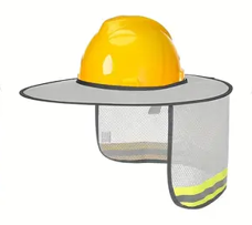 Hard Hat Sun Shade Neck Shield Sun Protection With Reflective Strip And High Visible Mesh.