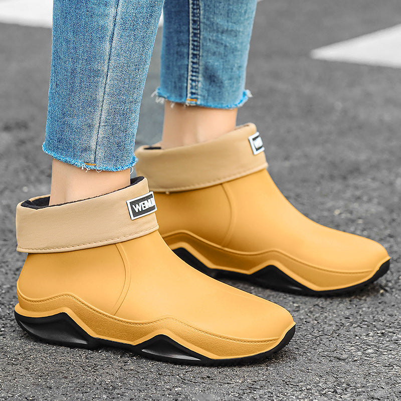 New Rain Boots Short Tube Outdoor Waterproof