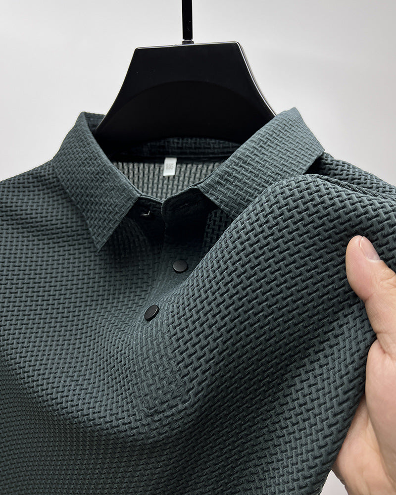 Ice Silk Short Sleeve Polo Shirt