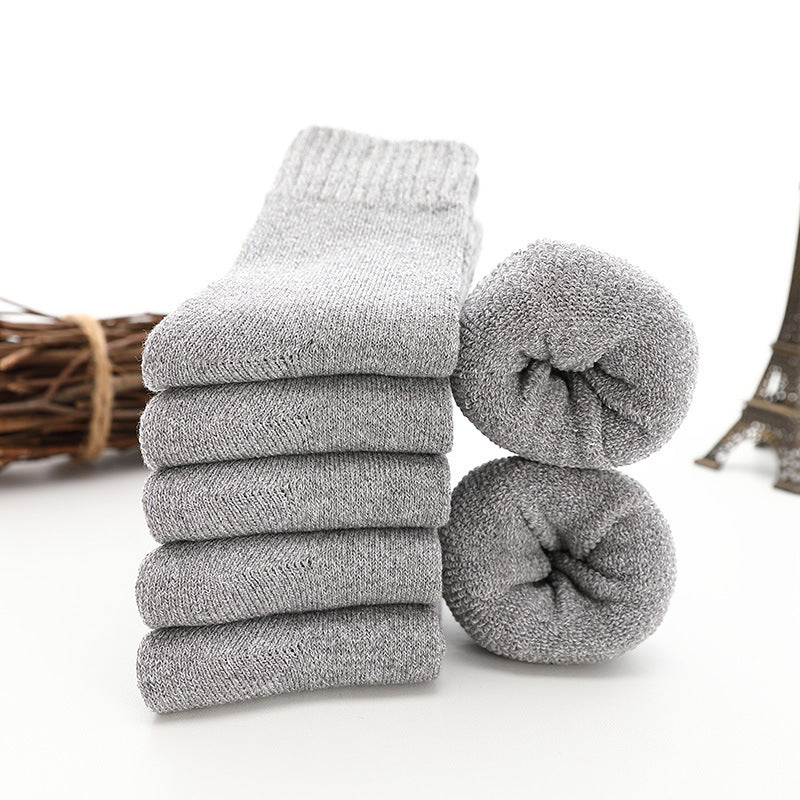 Tube Floor Parallel Line Towel Socks