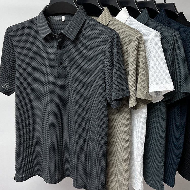 Ice Silk Short Sleeve Polo Shirt
