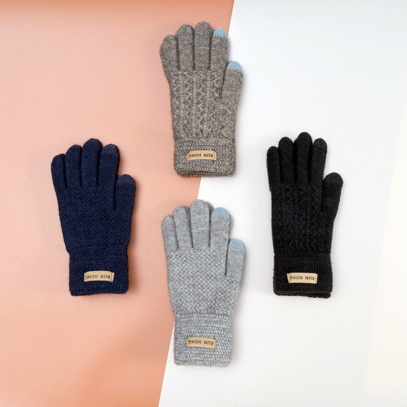 Cold Protection Thick Touch Screen Fleece-lined Gloves