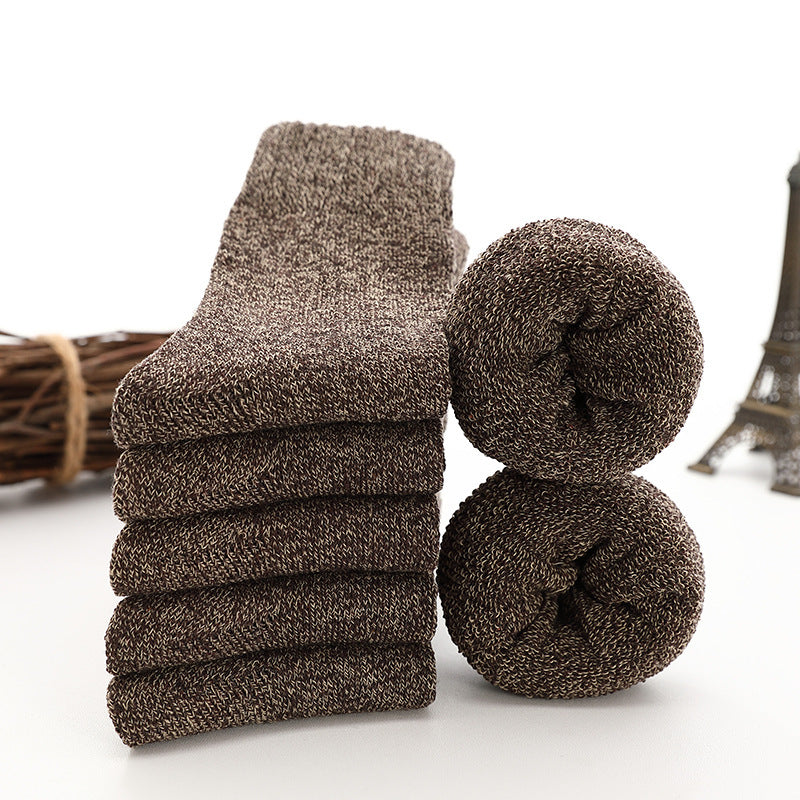 Tube Floor Parallel Line Towel Socks