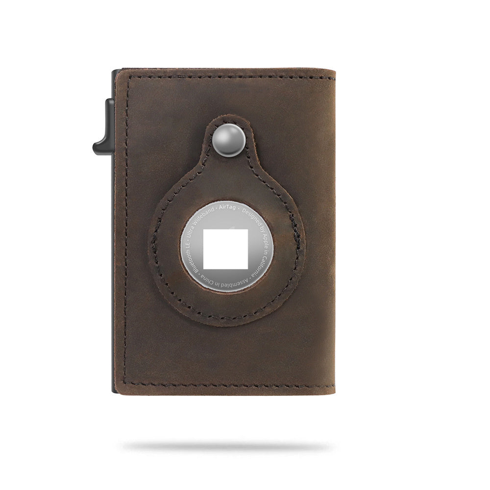 RFID Men's Wallet Leather Wallet Air Tag