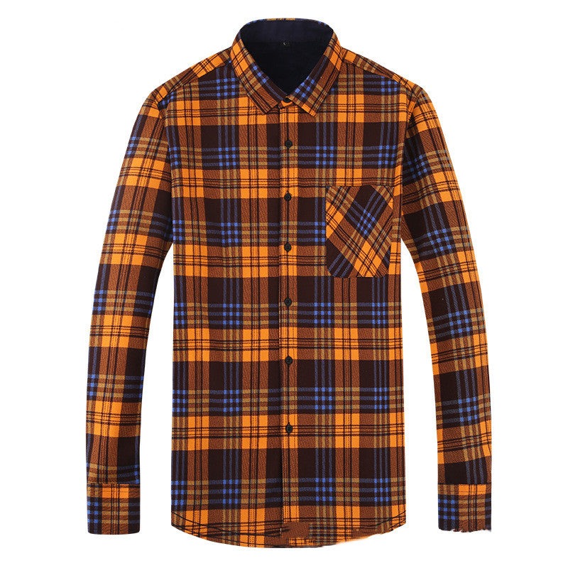 Wool Leisure Warm Plaid Shirt Jacket