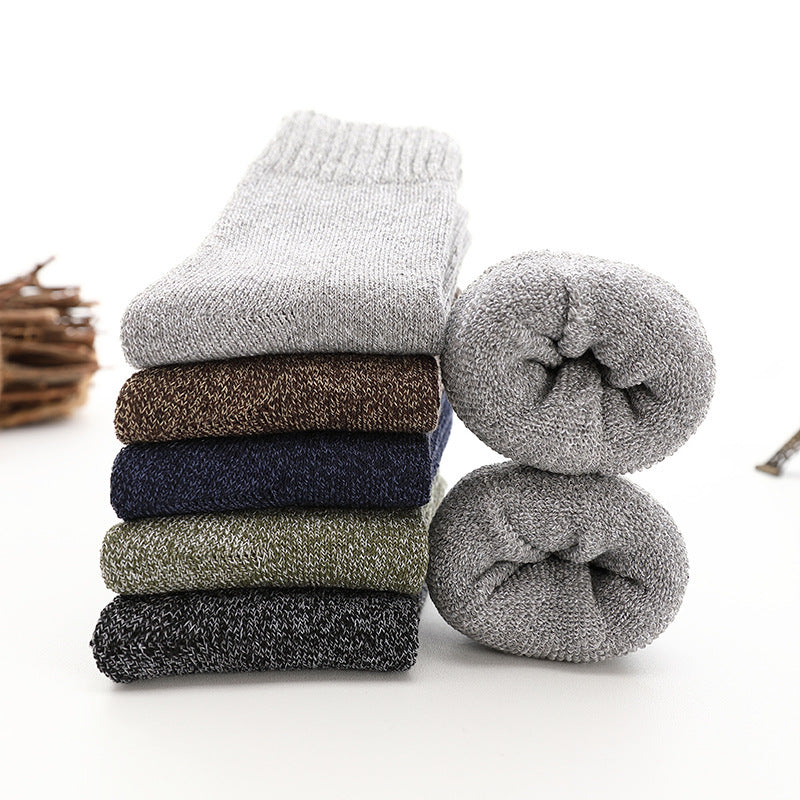 Tube Floor Parallel Line Towel Socks