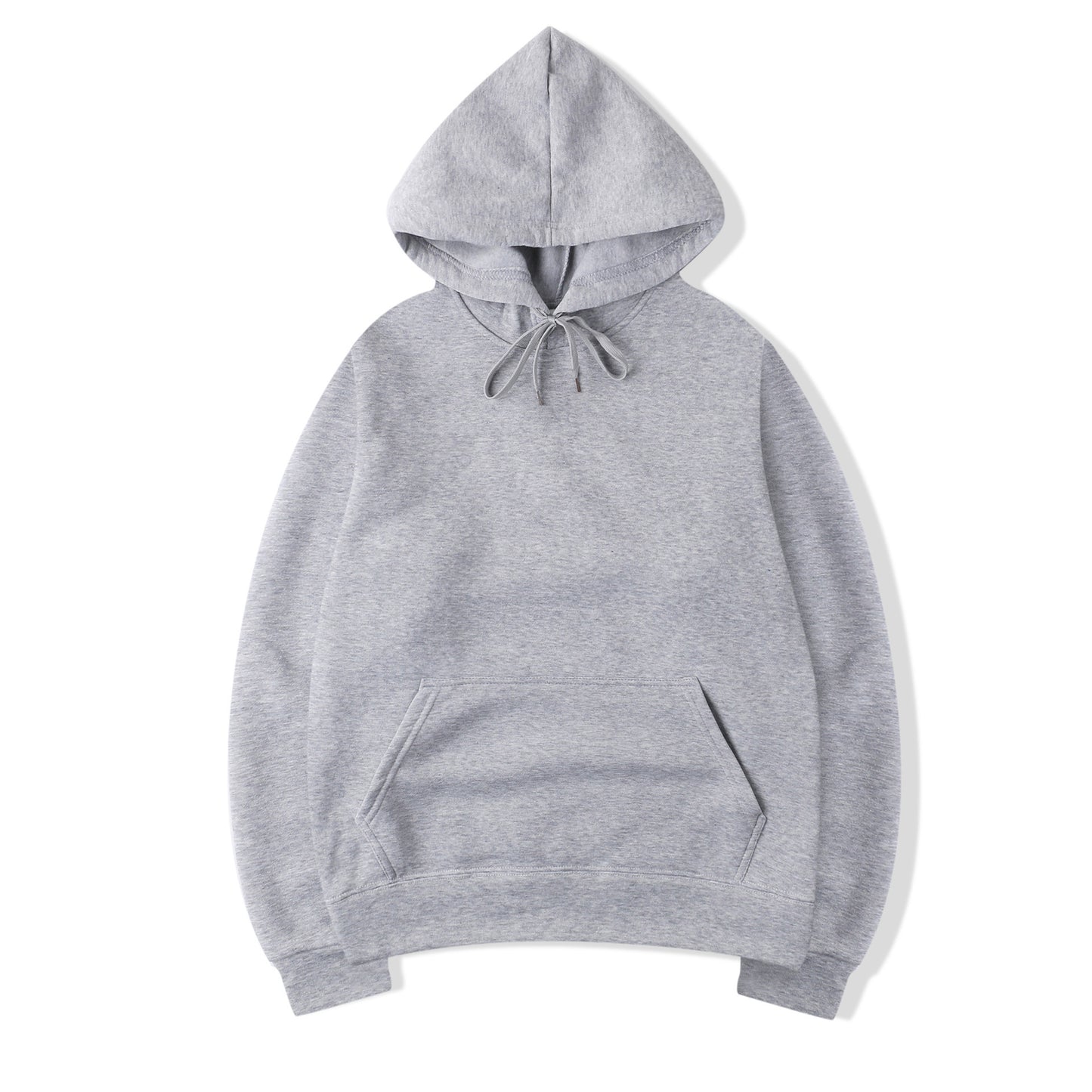 Standard Hooded Long Sleeve Solid Sweatshirt