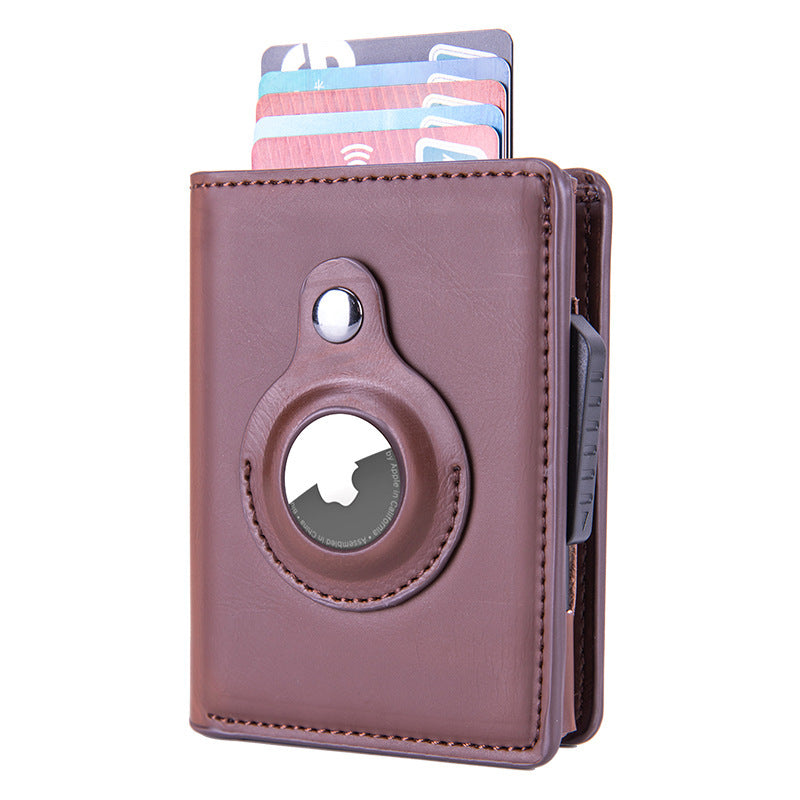 RFID Men's Wallet Leather Wallet Air Tag