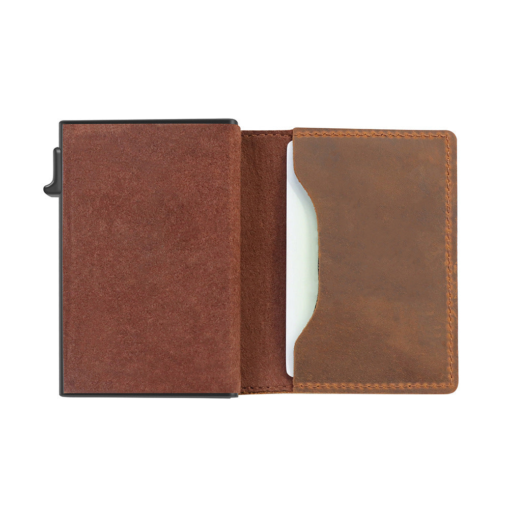 RFID Men's Wallet Leather Wallet Air Tag