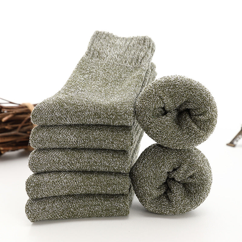 Tube Floor Parallel Line Towel Socks
