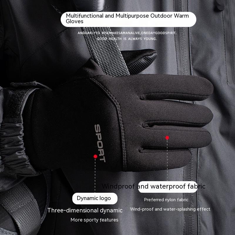 Waterproof Winter Fleece-lined Thermal Touch Screen Gloves