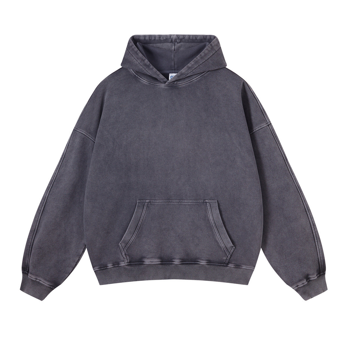 Retro Distressed Hooded Sweater