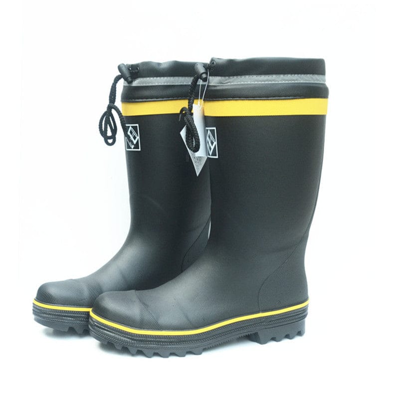 Shield Industrial Rubber Knee-high Rain Boots With Steel Toe