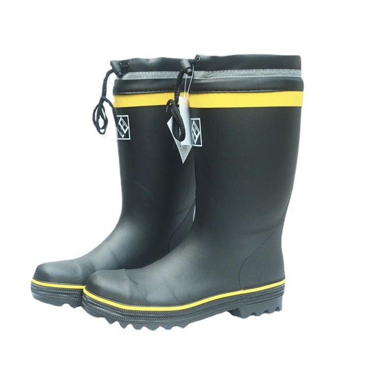 Shield Industrial Rubber Knee-high Rain Boots With Steel Toe