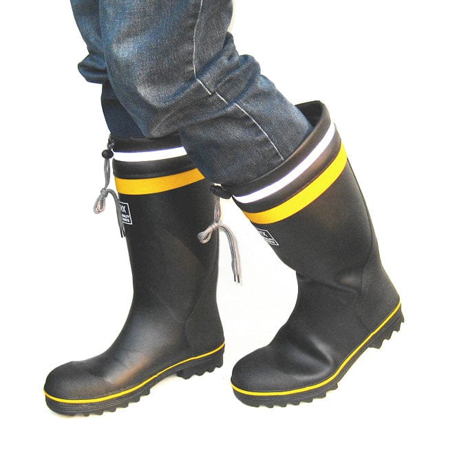 Shield Industrial Rubber Knee-high Rain Boots With Steel Toe