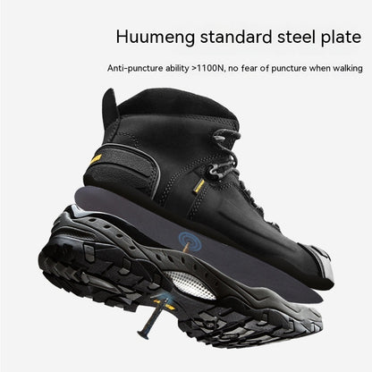 Men Steel Toe Cap Anti-Smashing Work Boot