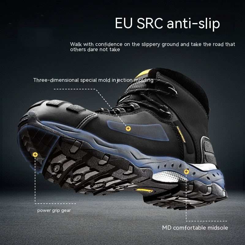 Men Steel Toe Cap Anti-Smashing Work Boot