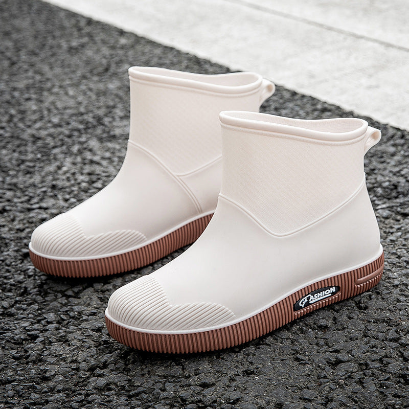 Waterproof Rain Boots/ Cute Fashion Short Tube