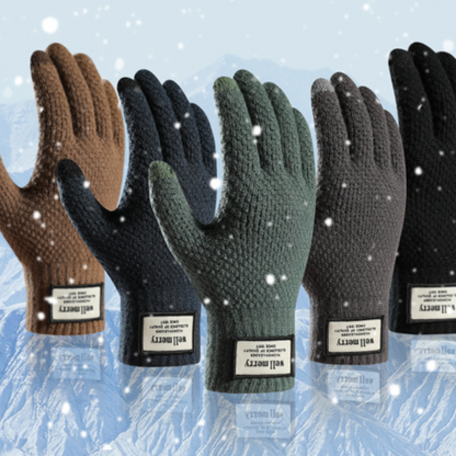 Padded Thick Warm Wool Touch Screen Gloves