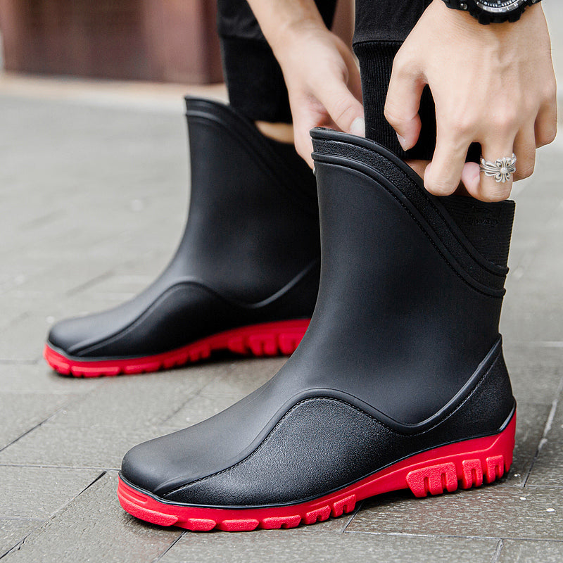 Outdoor Mid-tube Waterproof Rain Boots