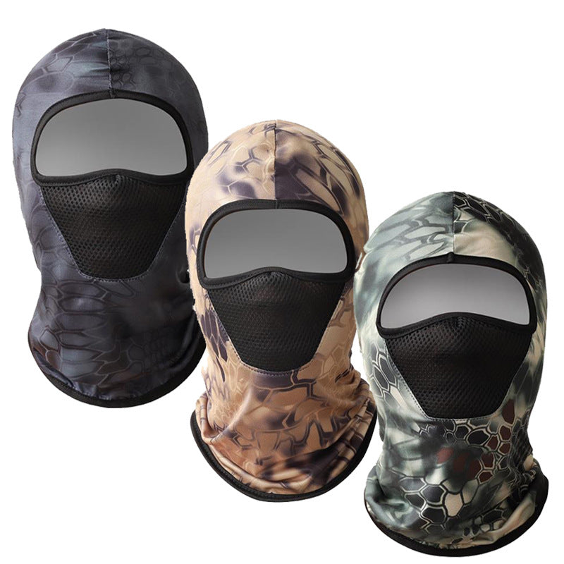 Silk Sunscreen Headgear/ Mesh Face Mask