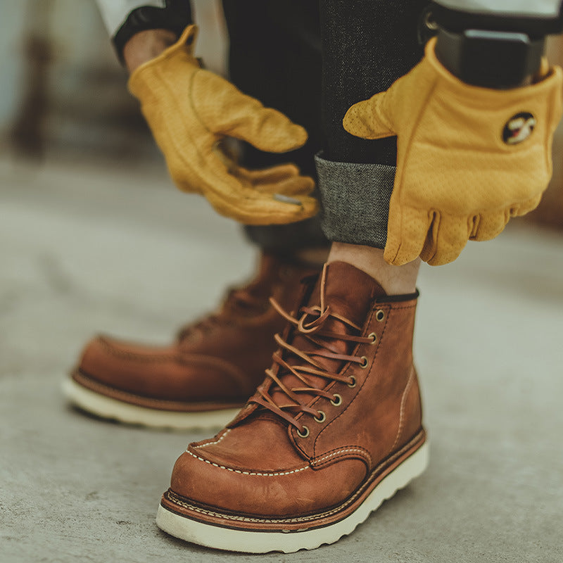 Retro Mark Head Work Boots