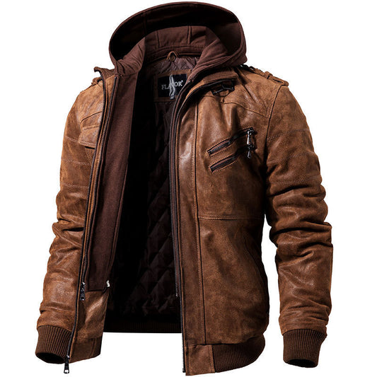 Handmade Genuine Leather Retro Jacket