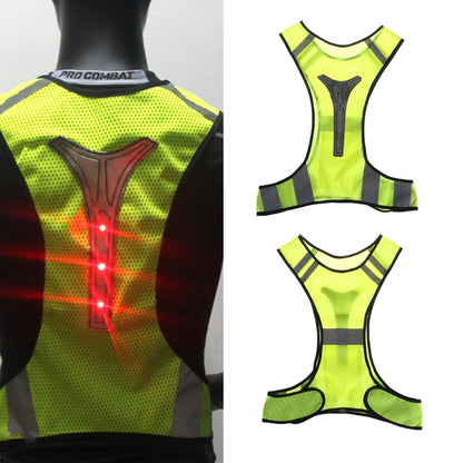 Hi Visibility LED Light Reflective Vest