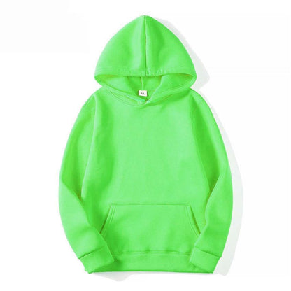 Standard Hooded Long Sleeve Solid Sweatshirt