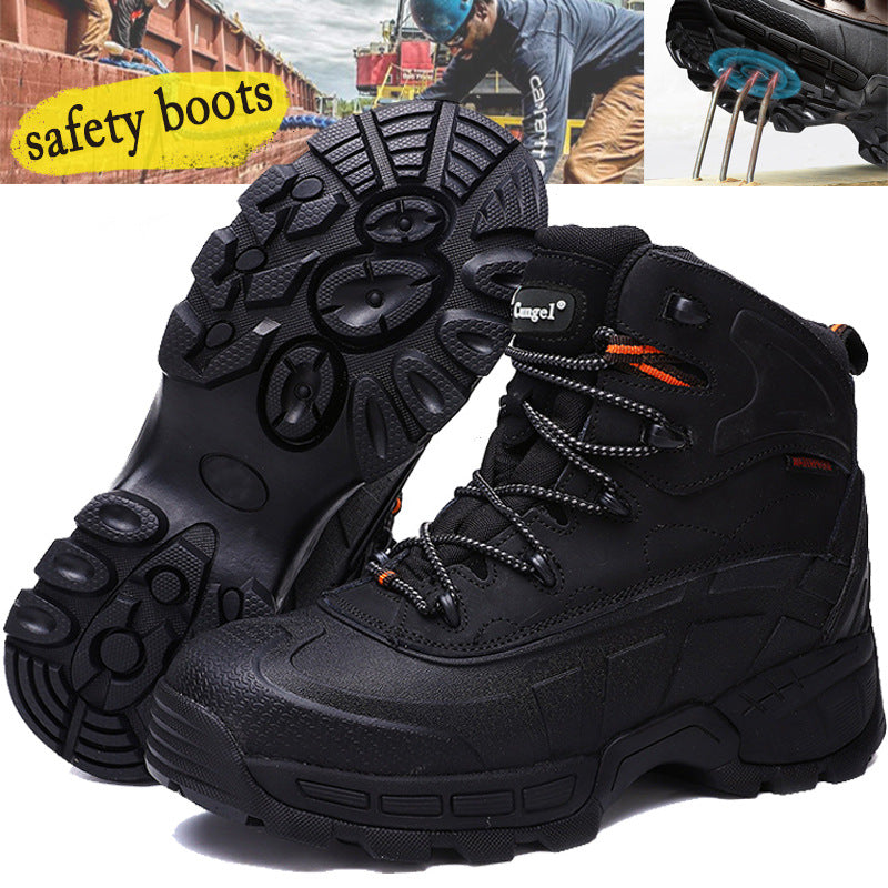 High top safety work boot