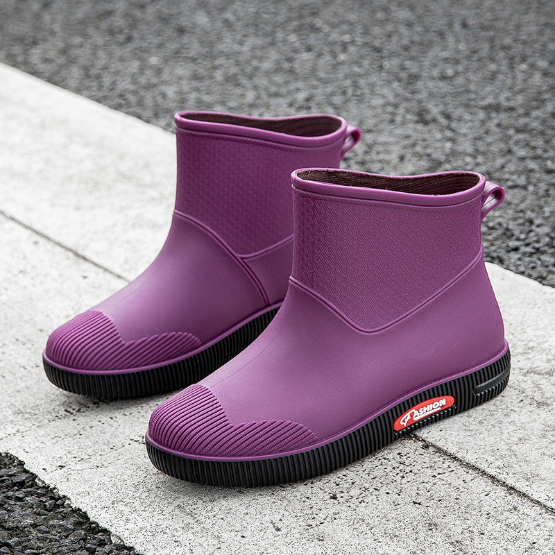 Waterproof Rain Boots/ Cute Fashion Short Tube