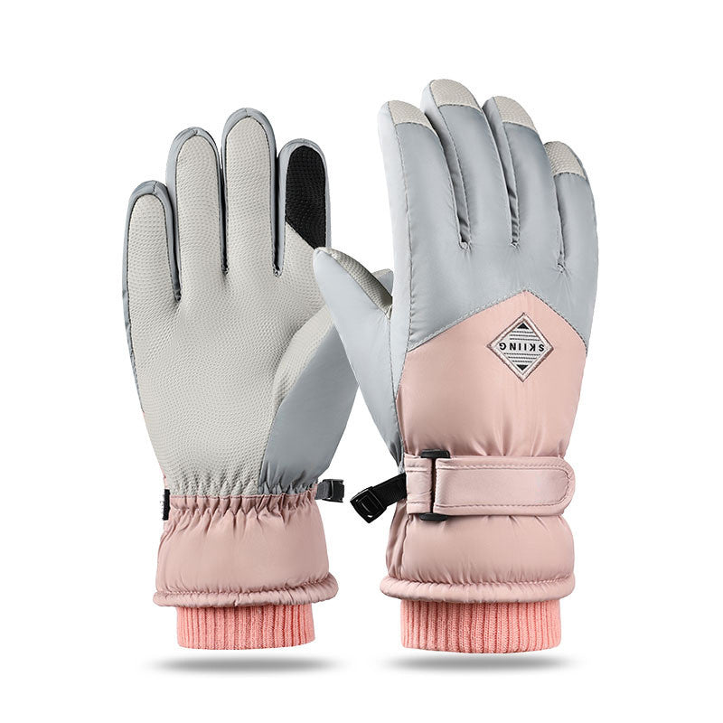 Winter Fleece Thickened Warm And Windproof Gloves