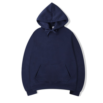 Standard Hooded Long Sleeve Solid Sweatshirt